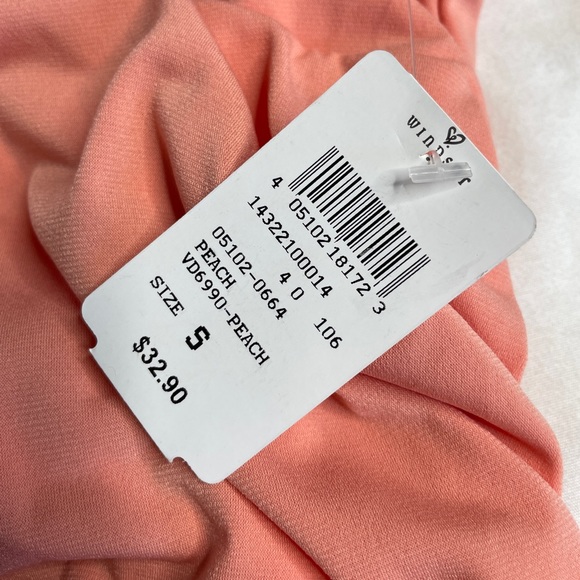 WINDSOR- orange tight synched dress - Picture 4 of 5